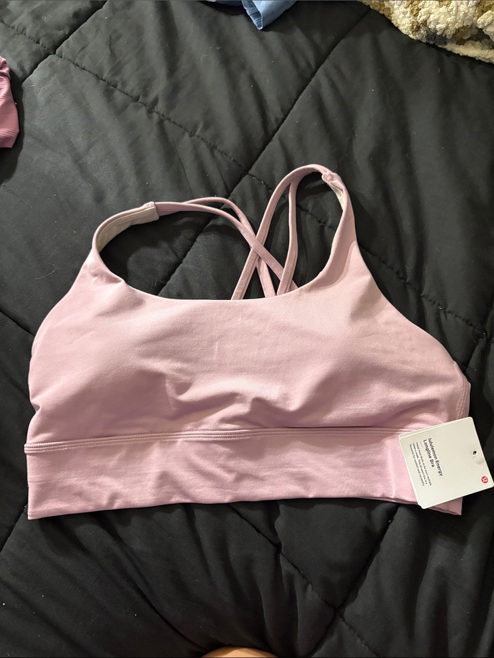 Lululemon Energy Longline Bra Rose Blush Size 12